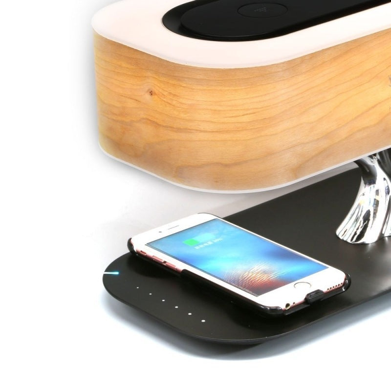 Creative Tree Light Table Lamp Bluetooth-Compatiable Music Speaker Bedside Light Dimmable Phone Wireless Charging Desk Lights Creative Tree Light Table Lamp Bluetooth-Compatiable Music Speaker Bedside Light Dimmable Phone Wireless Charging Desk Lights